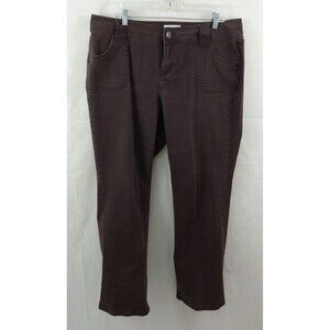 Venezia Womens Jeans Sz 18 Average Brown Straight Leg Cotton Strech Pockets